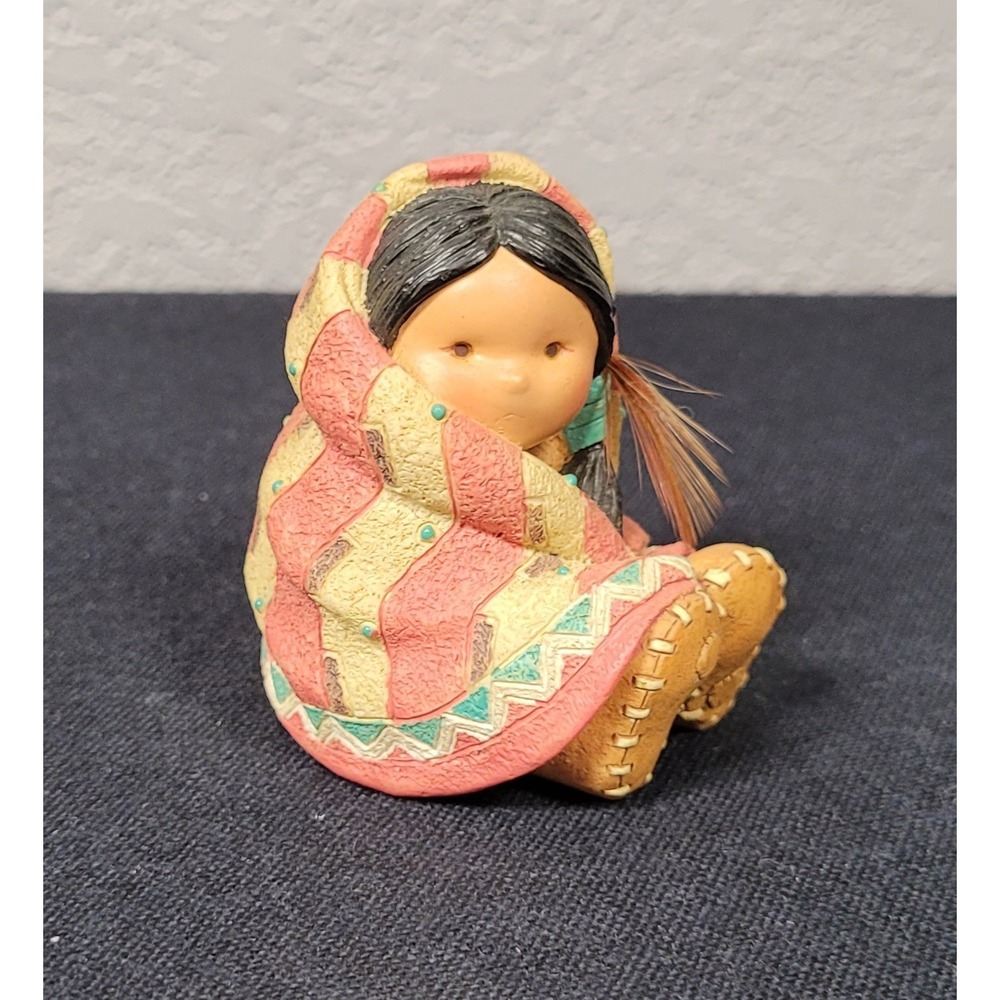Enesco Friends of the Feather Figurine "Wrapped in Love" 1994 #115649
